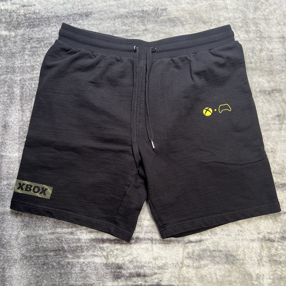 Xbox Meta Threads Shorts Size Large Black Green Logo